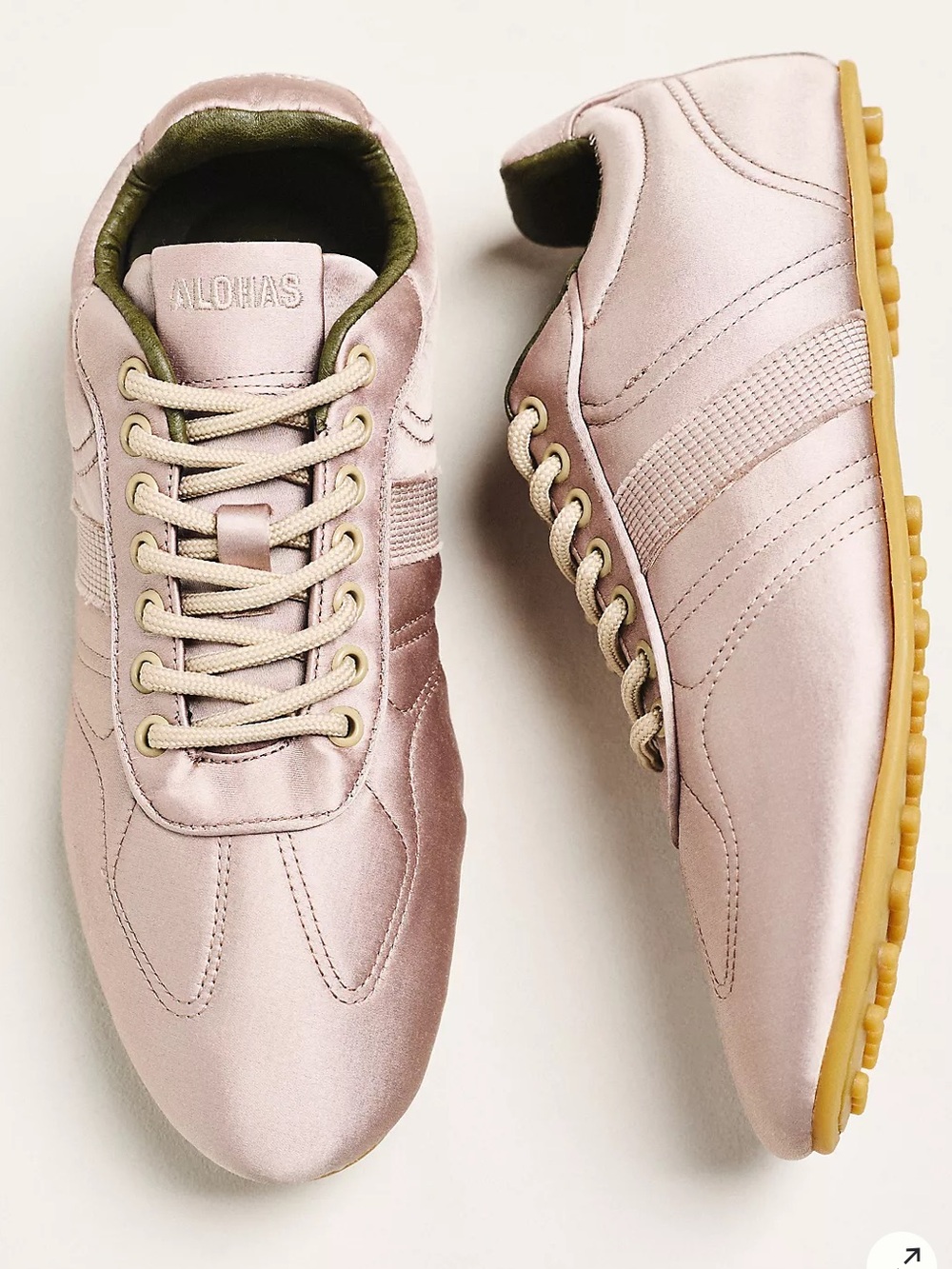 ALOHAS TB.69 Rife Satin Low-Top Sneakers